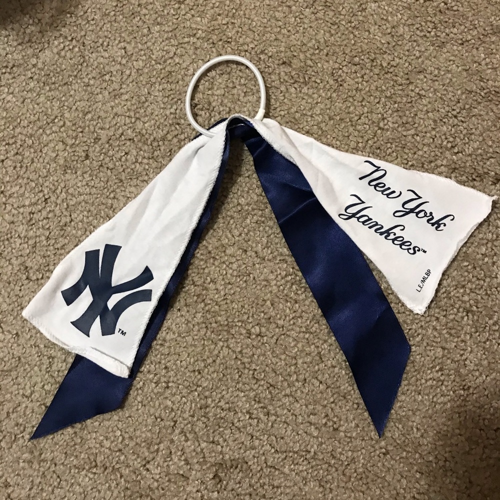New York Yankees Hair Tie with Ribbon